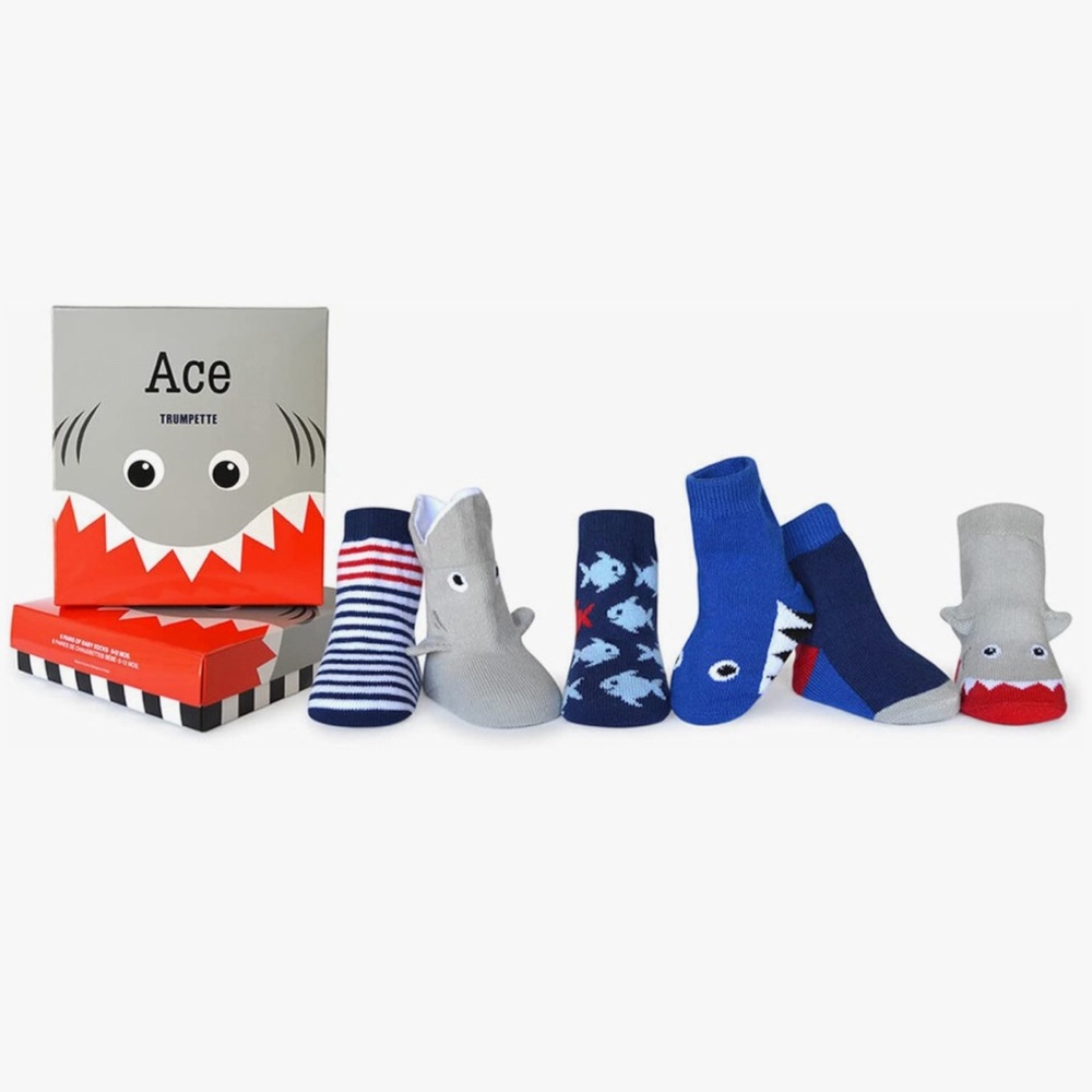 Six pairs of Trumpette Ace Size 0-12 Months Socks